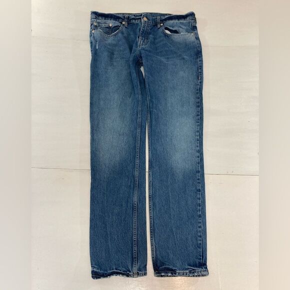 True Religion Jeans Men’s 38 Blue Rocco Distressed Denim Relaxed Skinny #10438 - Picture 2 of 13